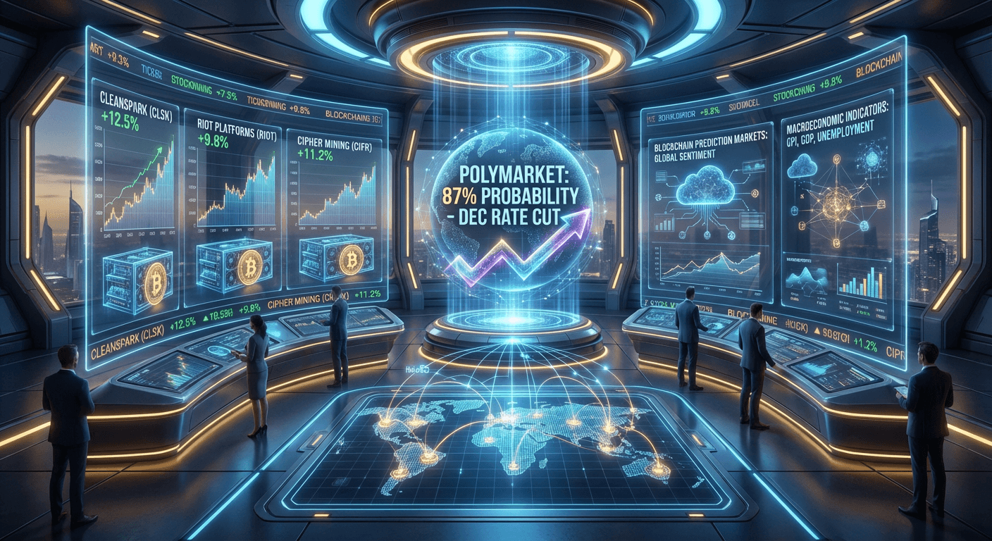 Polymarket Rate Cut Odds Drive Crypto Stock Gains