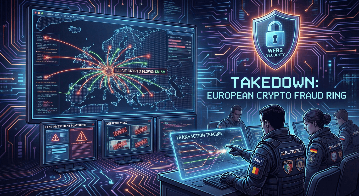 Europe Busts $815M Crypto Scam Network