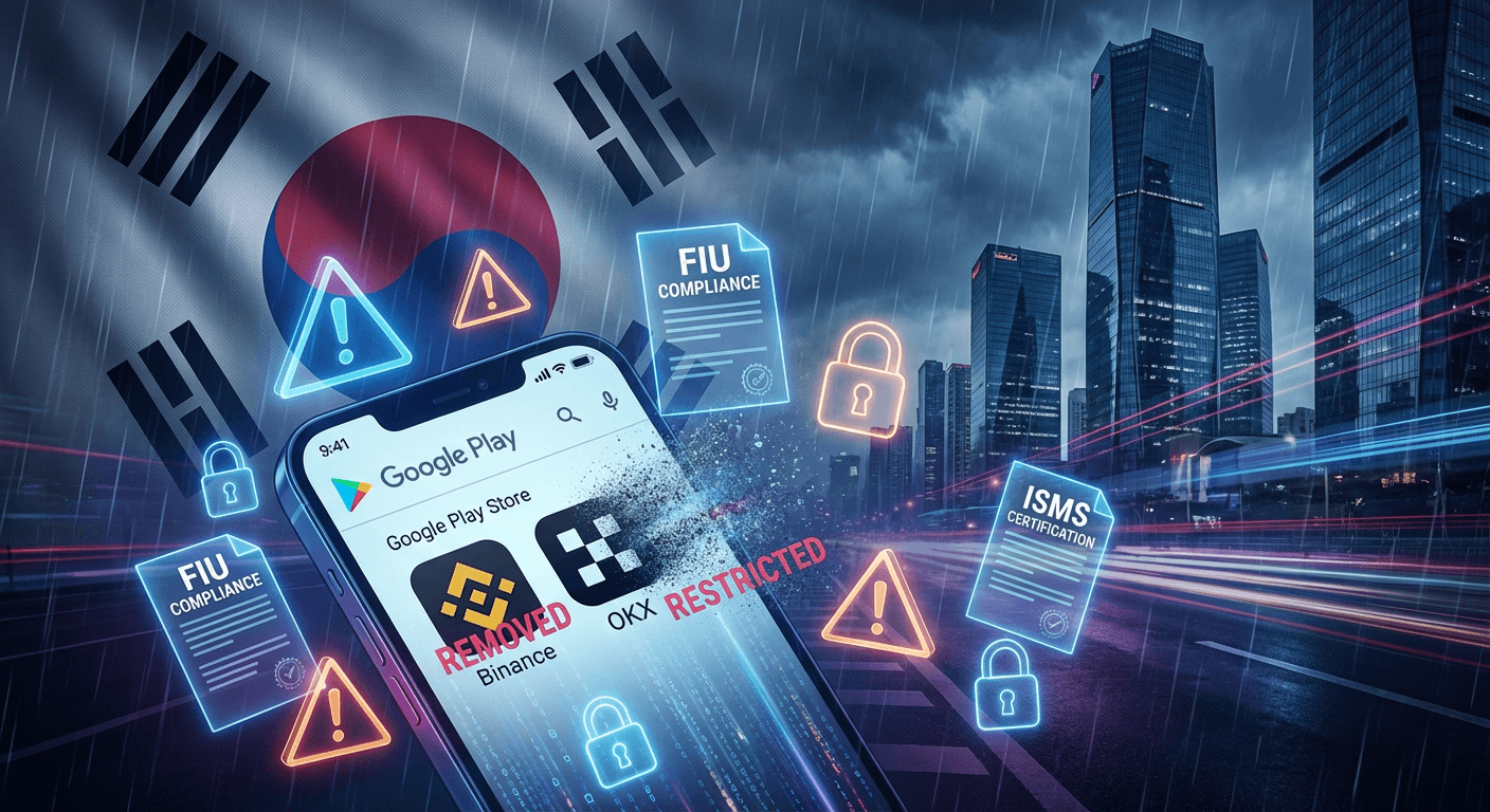 South Korea Regulation Blocks Binance OKX from Google Play